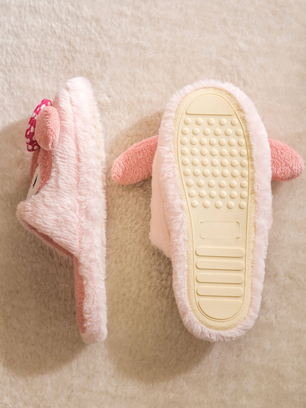 شبشب منزلي وردي امرأة-3