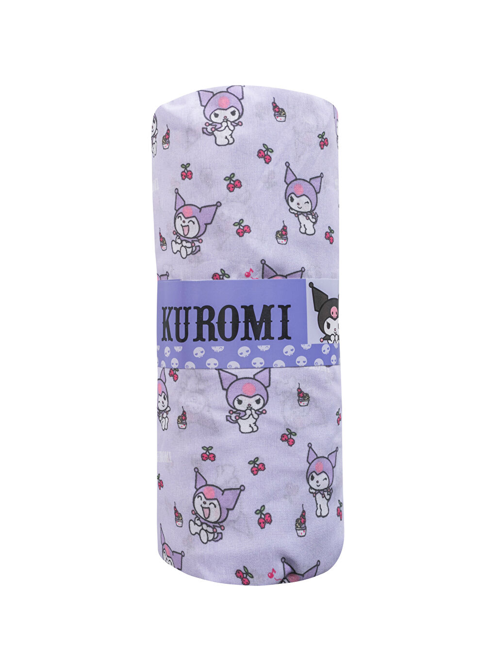 Mor Kuromi Baskılı Tek Kişilik Lastikli Çarşaf-4