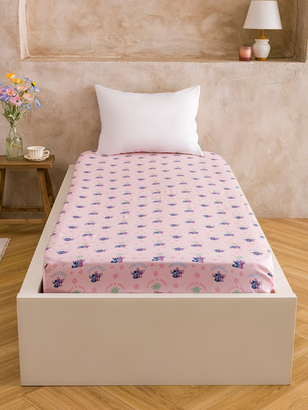 Lilo & Stitch Printed Single Bed Sheet
