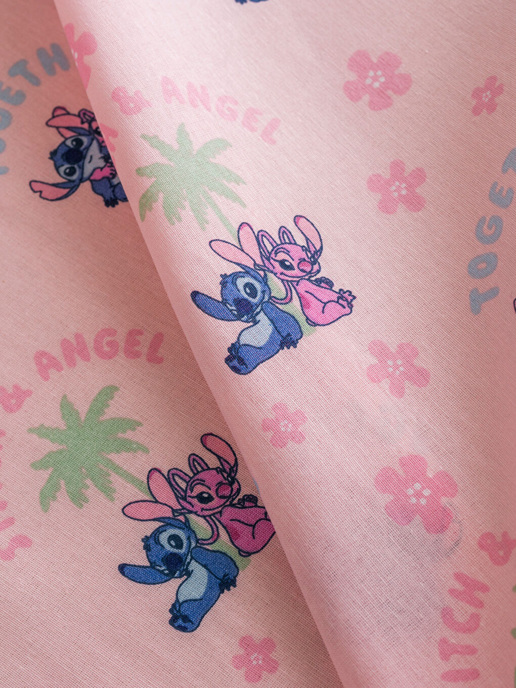 Lilo & Stitch Printed Single Bed Sheet-2
