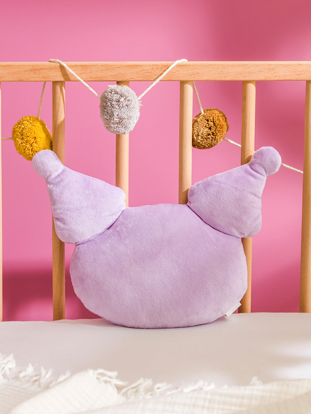 وسادة أطفال قطيفة منقوشة Kuromi بحجم 36 سم-1