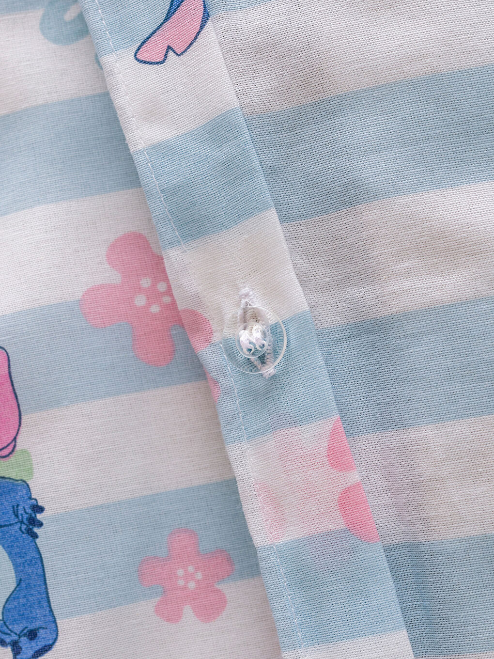 Karışık Lilo ve Stitch Baskılı Tek Kişilik Nevresim Seti-5