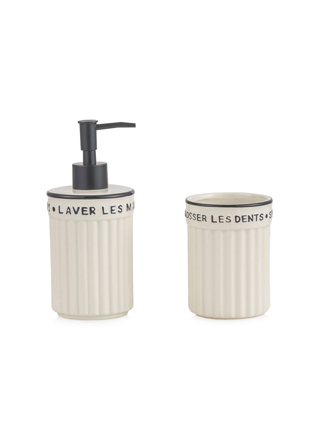 Karışık Baskılı Seramik Sıvı Sabunluk ve Diş Fırçalık Seti-4