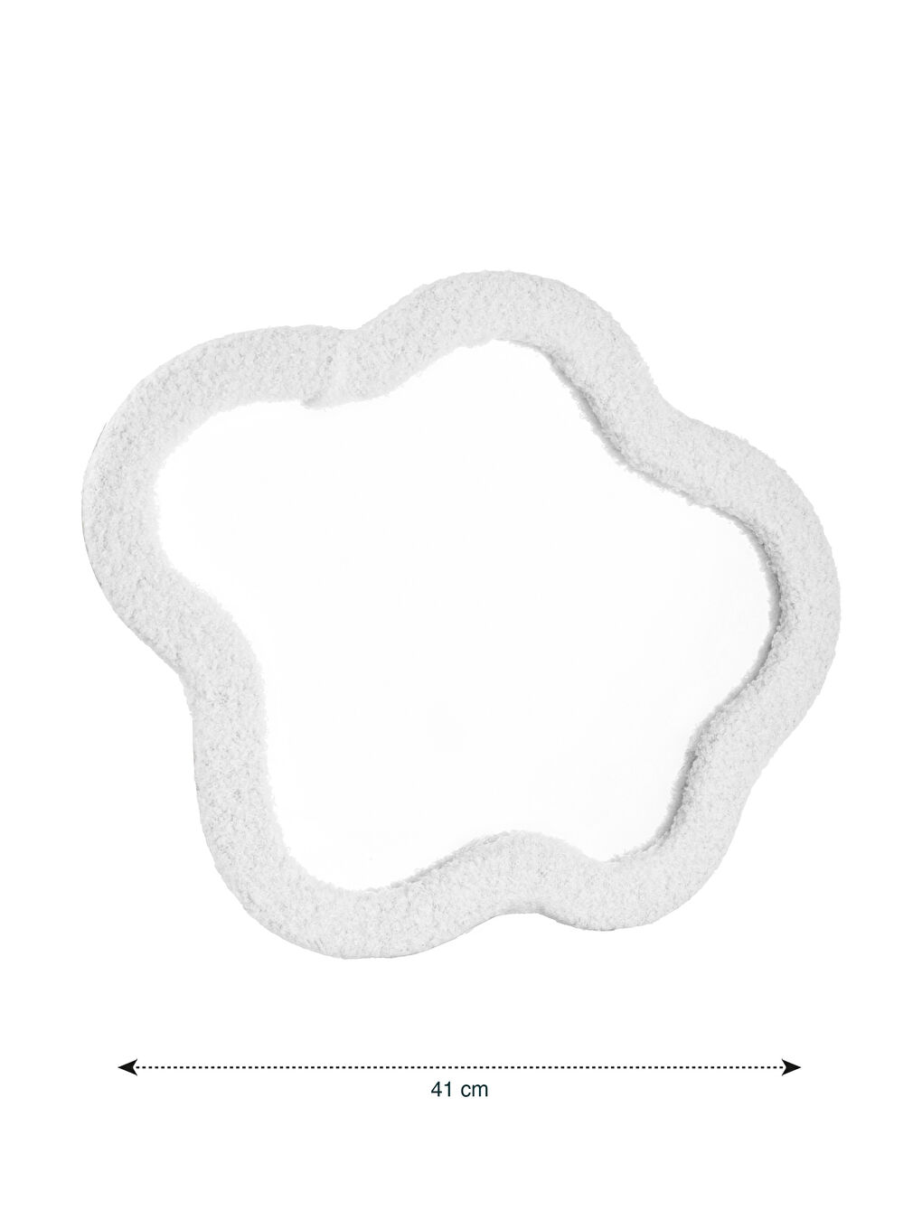 مرآة ديكورية مغلفة بالقطيفة 41 سم-2