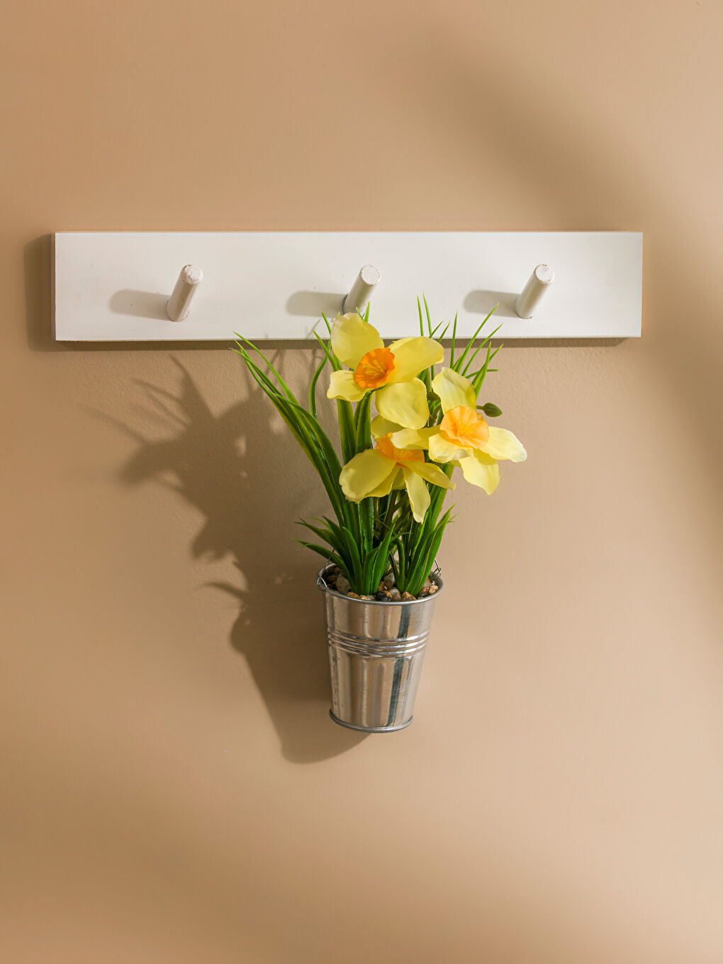 Karışık Dekoratif Saksılı Yapay Çiçek 20 cm