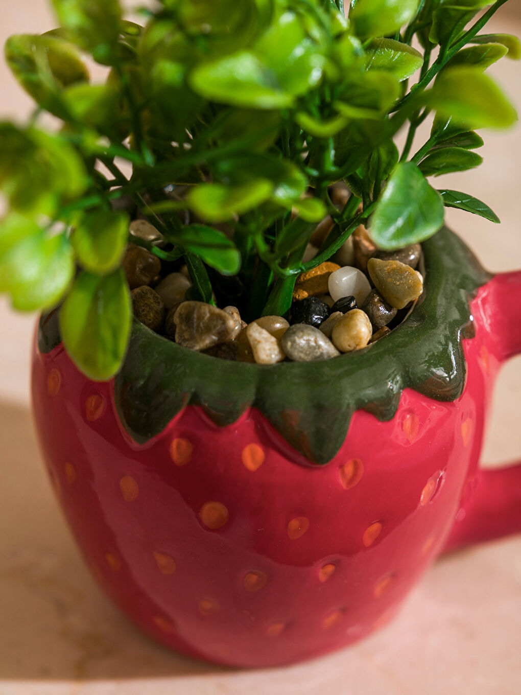 Karışık Dekoratif Saksılı Yapay Çiçek 17 cm-2