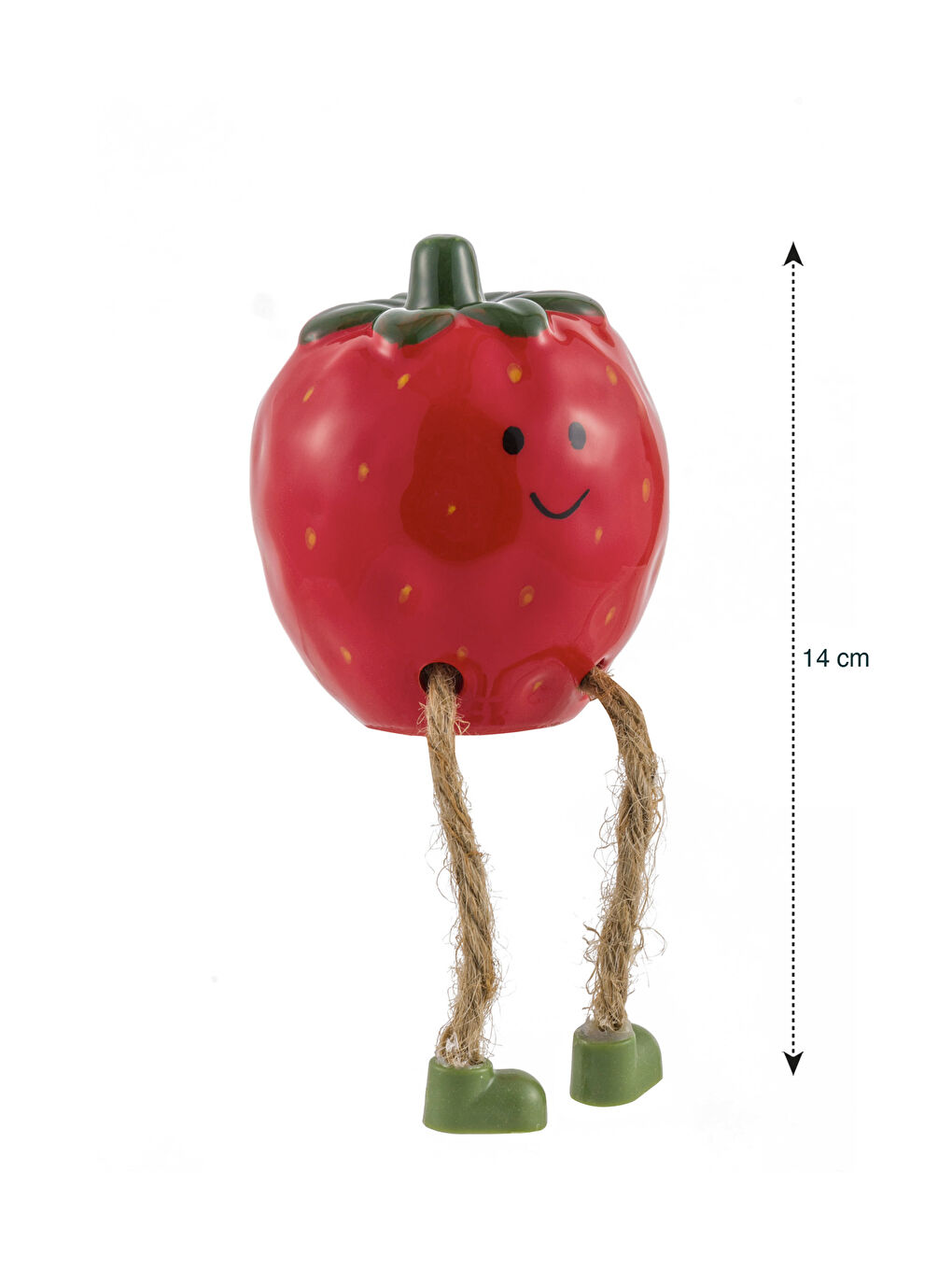 Karışık Çilek Figürlü Dekoratif Askılı Süs 14 cm-3