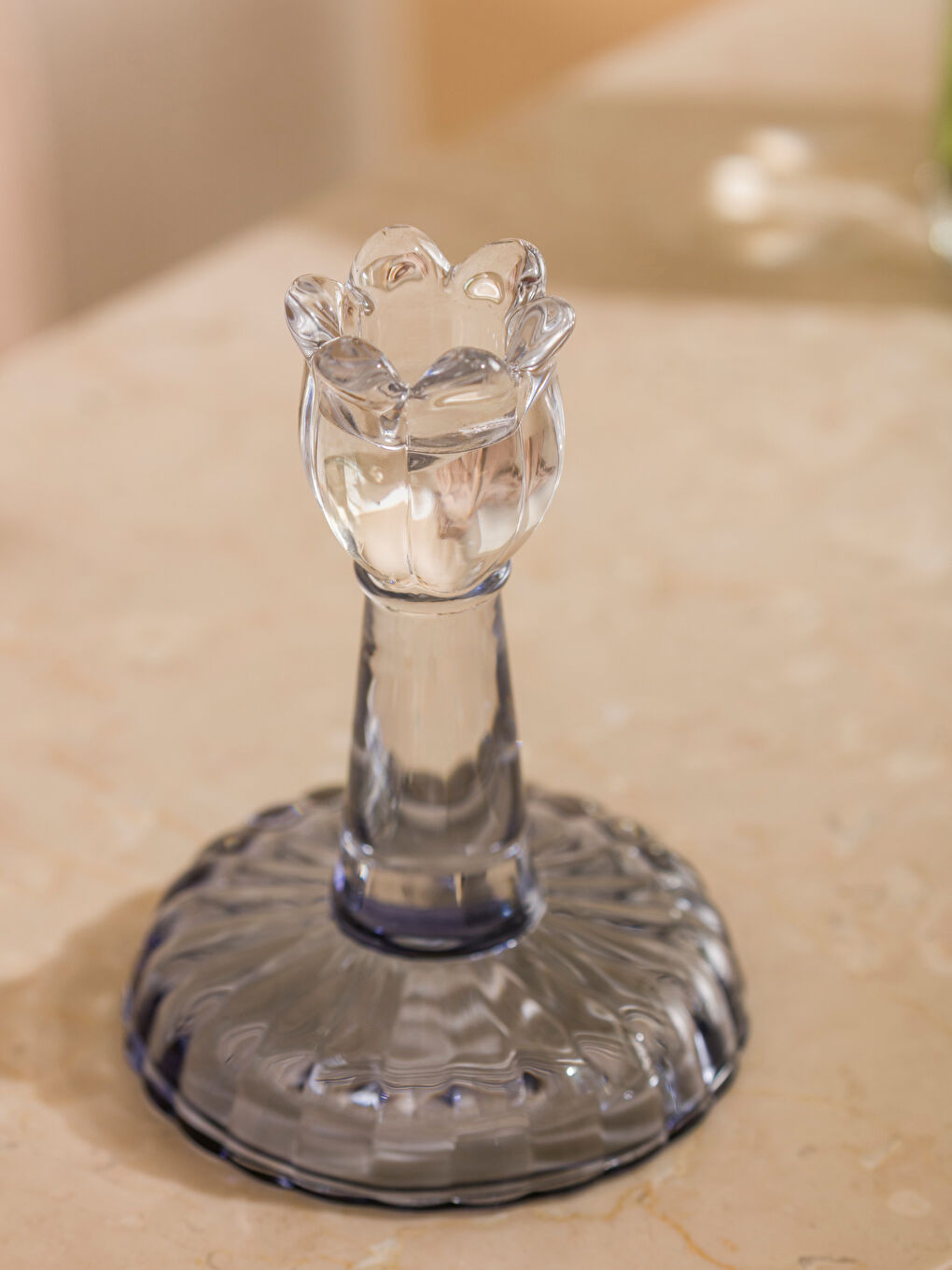 Dekorativni držač za sveće od stakla, 12 cm-2