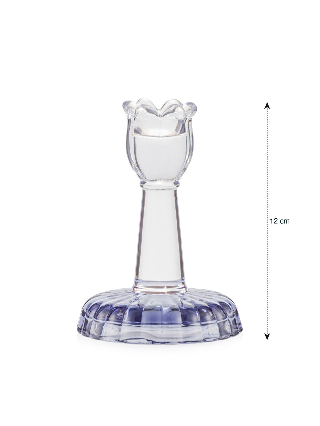 Dekorativni držač za sveće od stakla, 12 cm-3