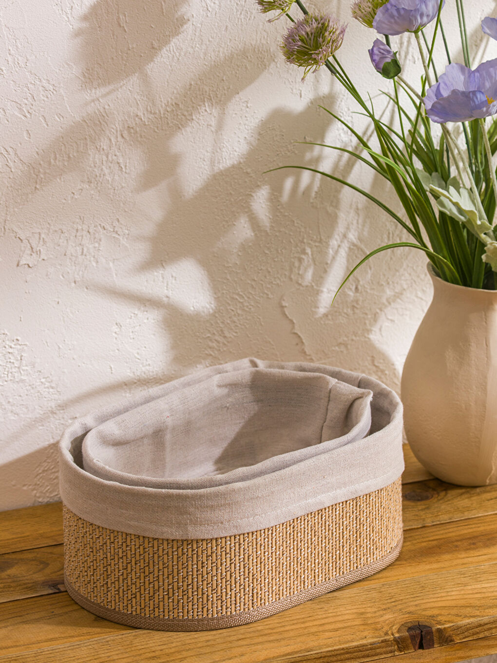 Rattan Organizer Basket 2 Pack-1