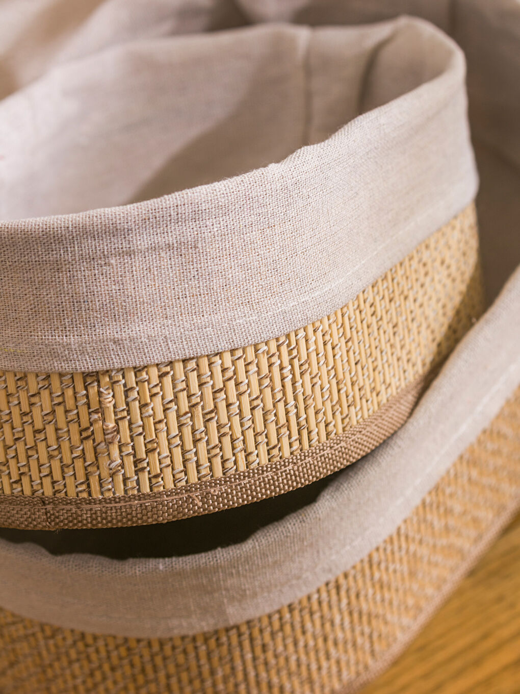 Rattan Organizer Basket 2 Pack-2