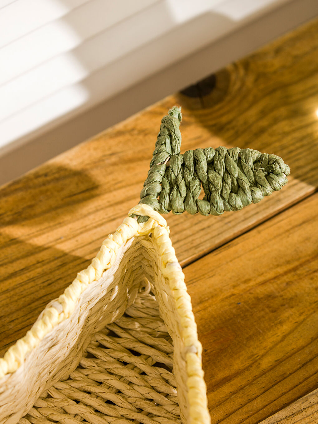 Dekorativna pletena korpa 40 cm-2