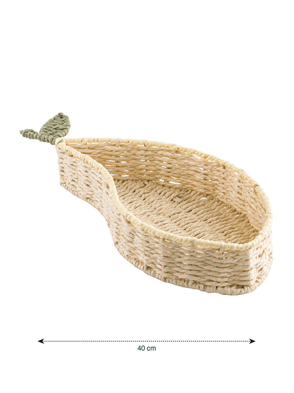 Dekorativna pletena korpa 40 cm-3