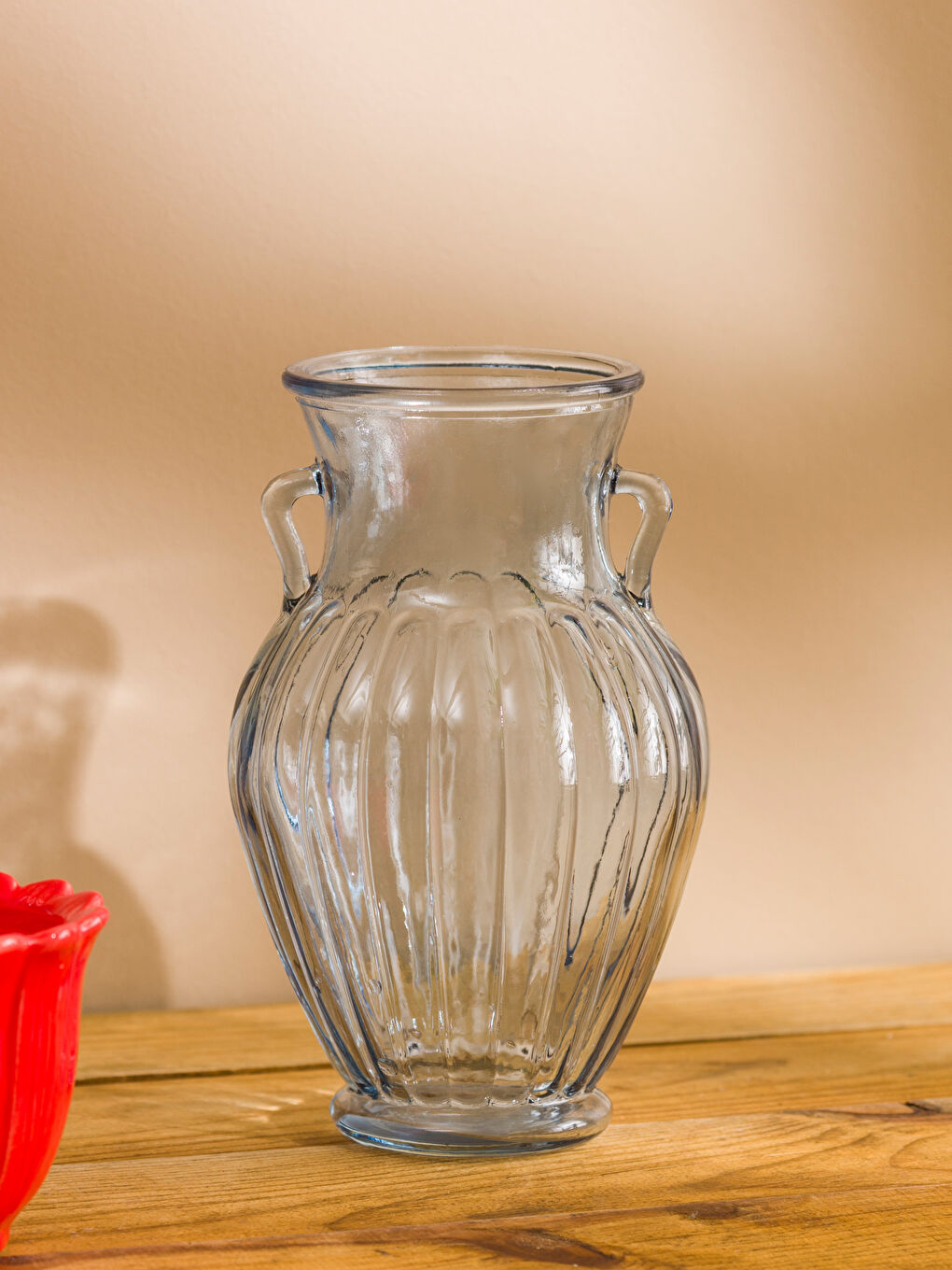 Декоративті шыны ваза 20 см-1