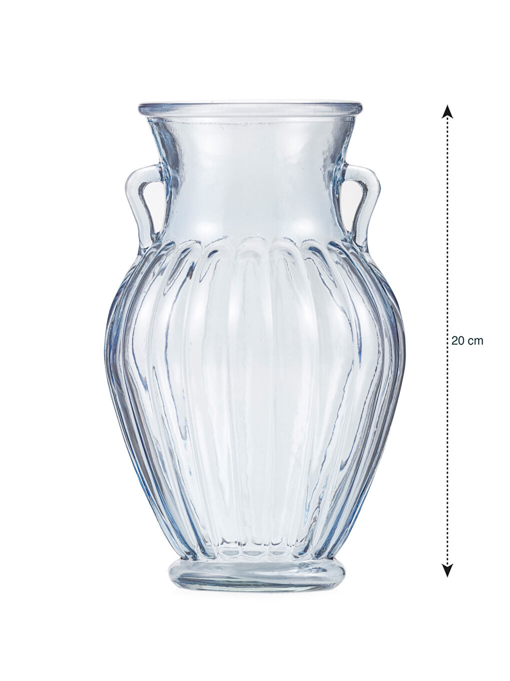 Декоративті шыны ваза 20 см-3