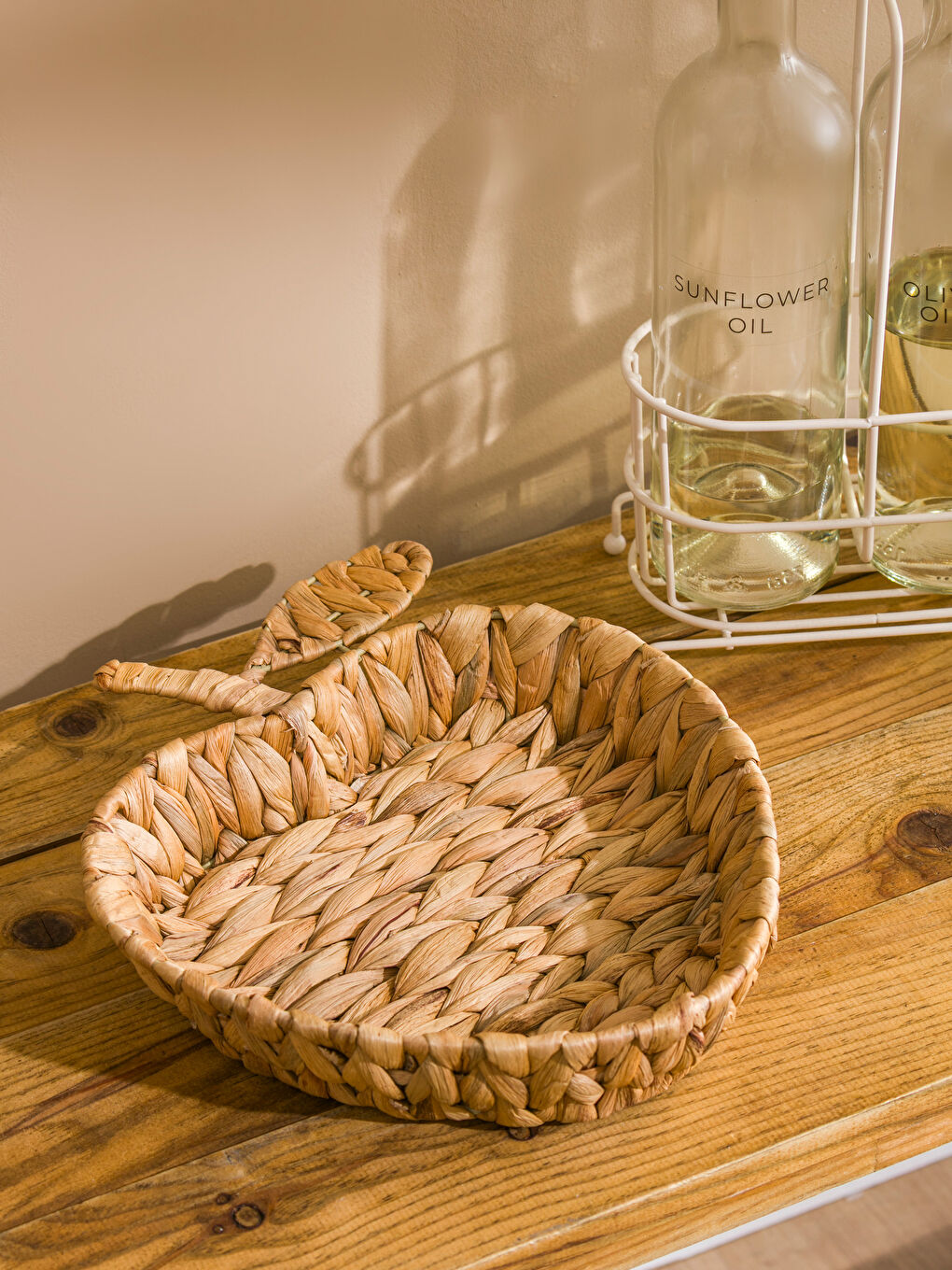 Karışık Dekoratif Hasır Tepsi 27 cm-1