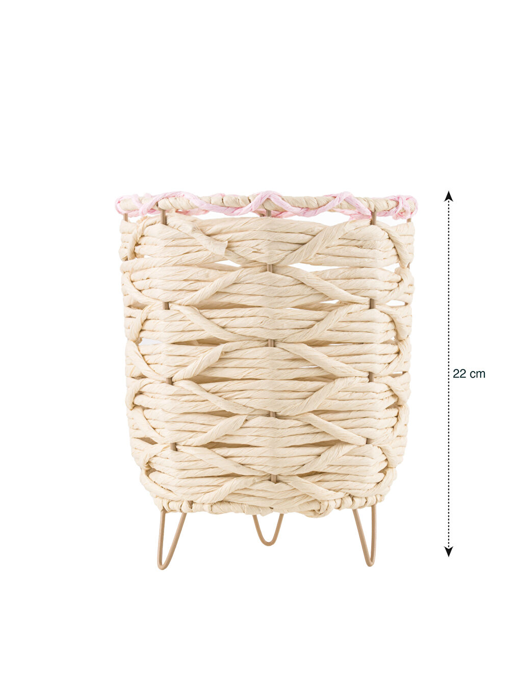سەبەتەی ڕەتانی ڕاسته‌وه‌ستە 22 cm-3