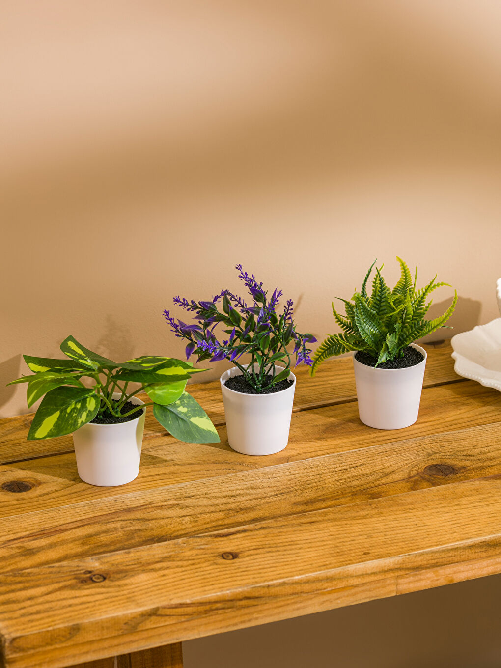 زهرة صناعية ديكورية، عبوة من ٣ قطع، ١٥ سم