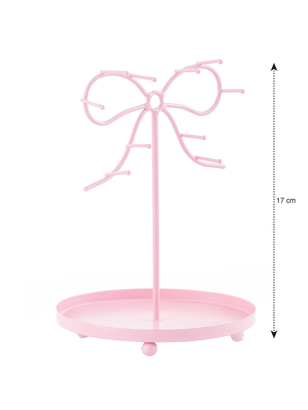 Pembe Fiyonk Detaylı Sunum Tabağı 17 cm-3