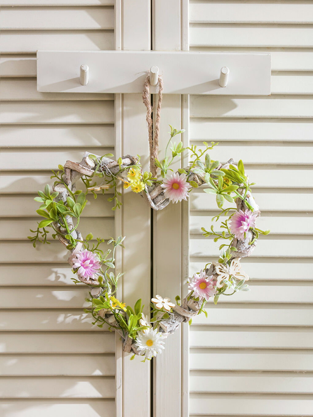 Karışık Çiçek Kapı Süsü 25 cm