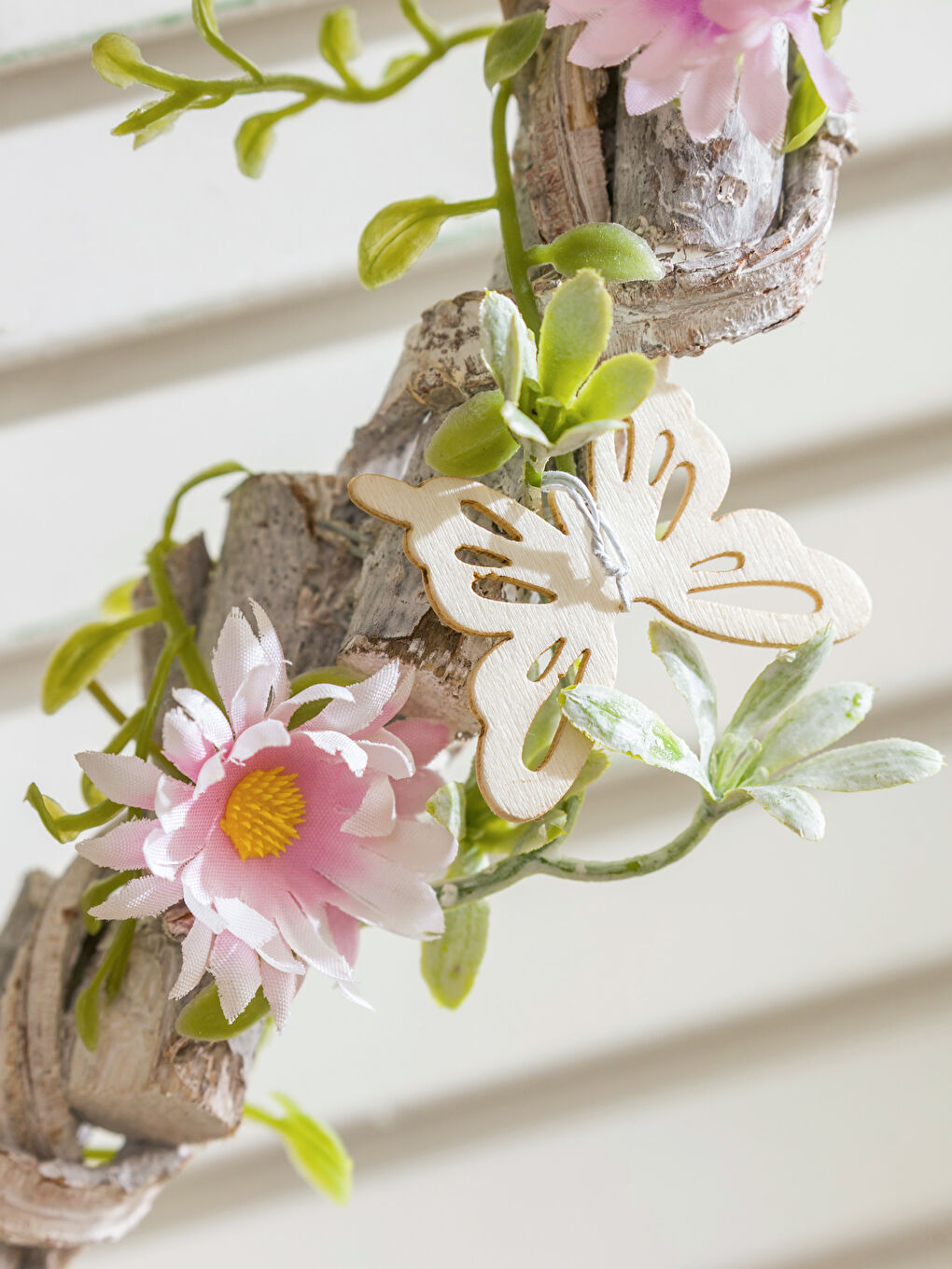 Karışık Çiçek Kapı Süsü 25 cm-1