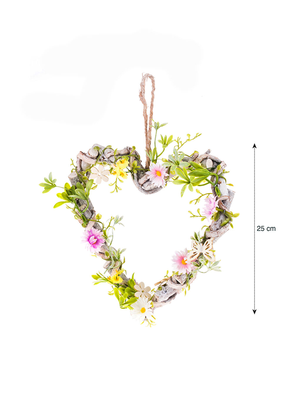 Karışık Çiçek Kapı Süsü 25 cm-3