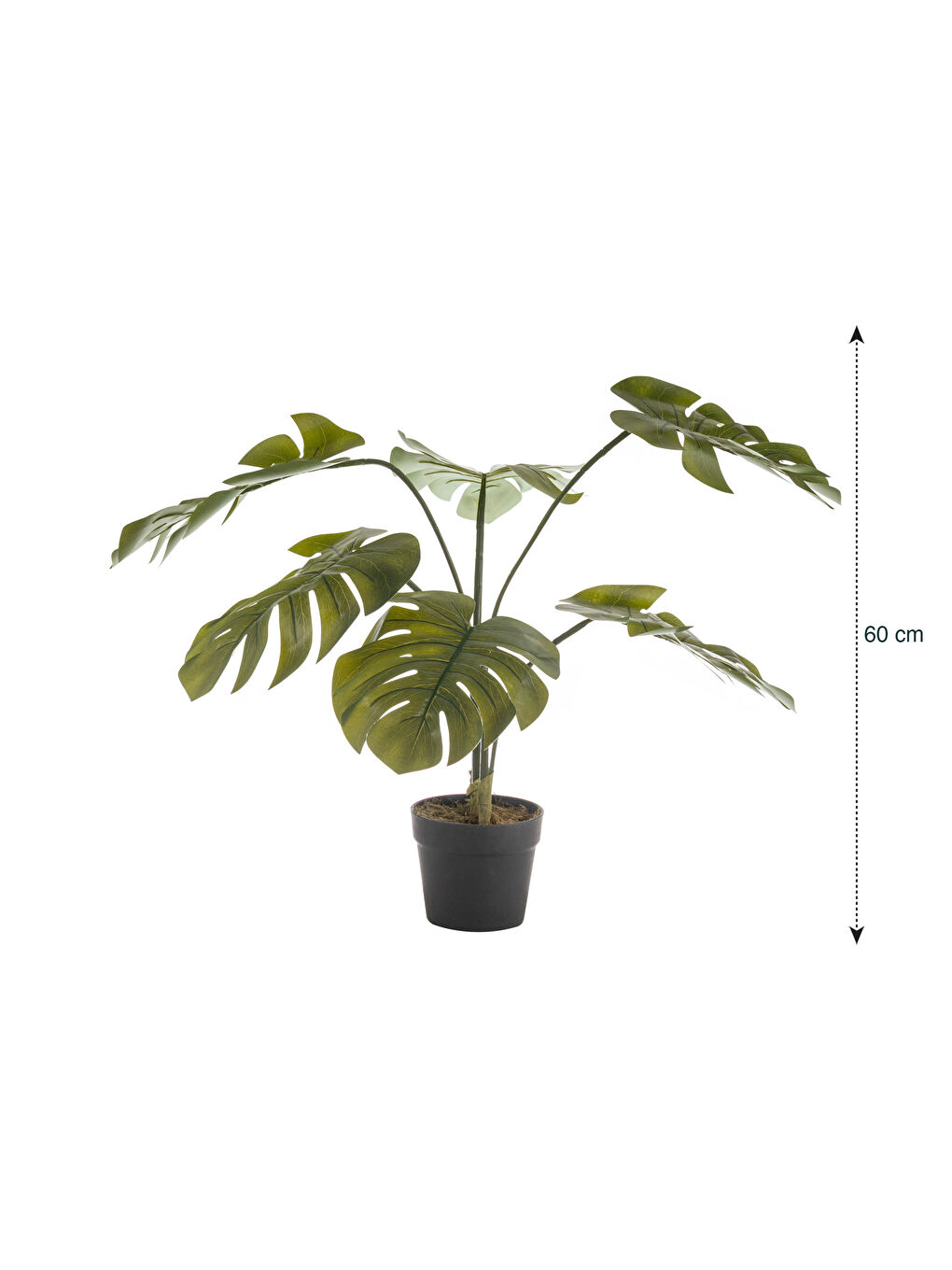 Karışık Saksılı Dekoratif Yapay Çiçek 60 cm-4