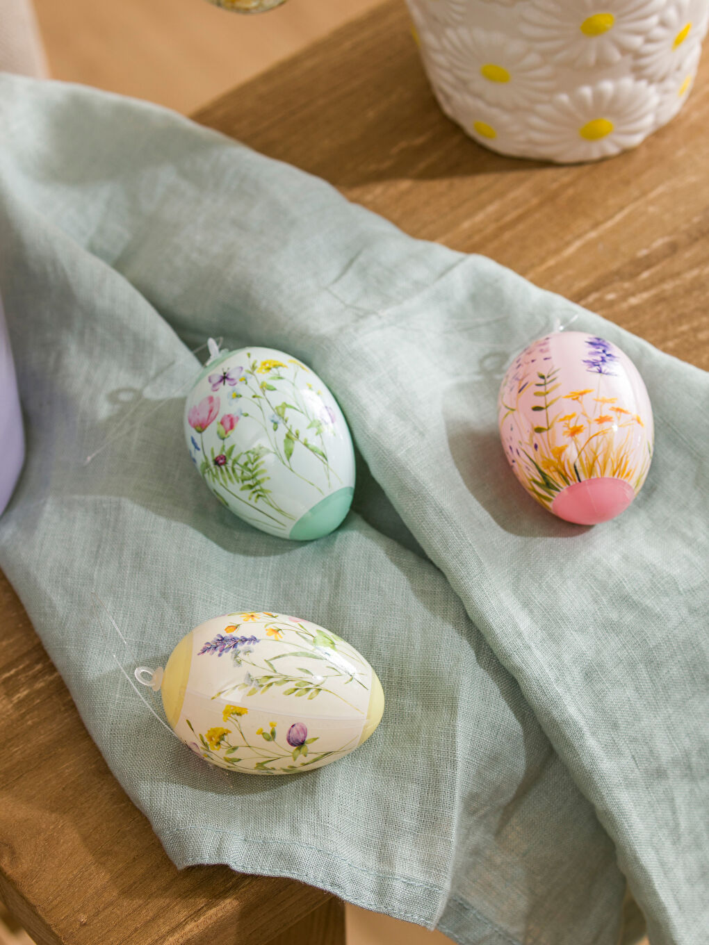 Floral Patterned Decorative Ornament Set of 6-1