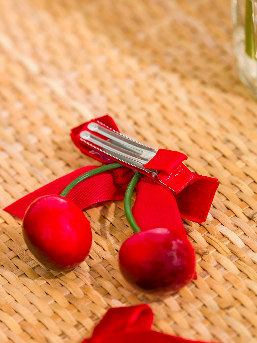 Karışık Kiraz Figürlü Kadın Saç Tokası 4'lü-1