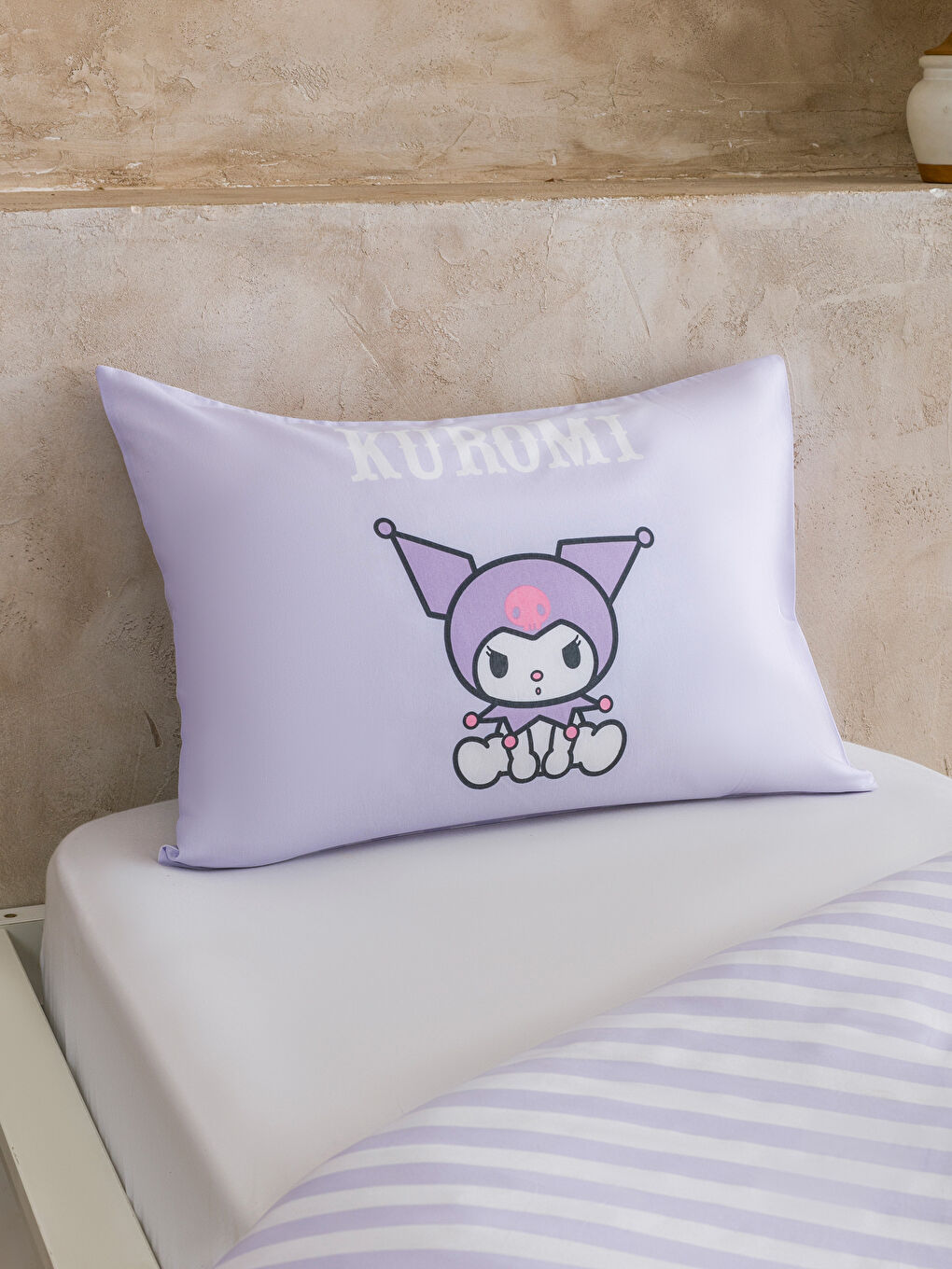 Пурпурно Единичен шаршаф за завивка комплект-2