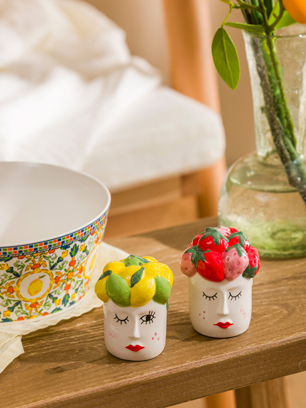 Керамический набор для соли и перца