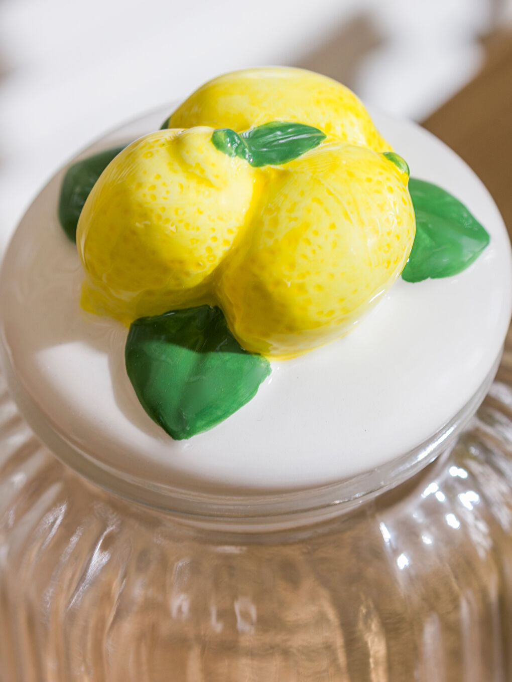 Limon Figürlü Cam Kavanoz 600 ml-2