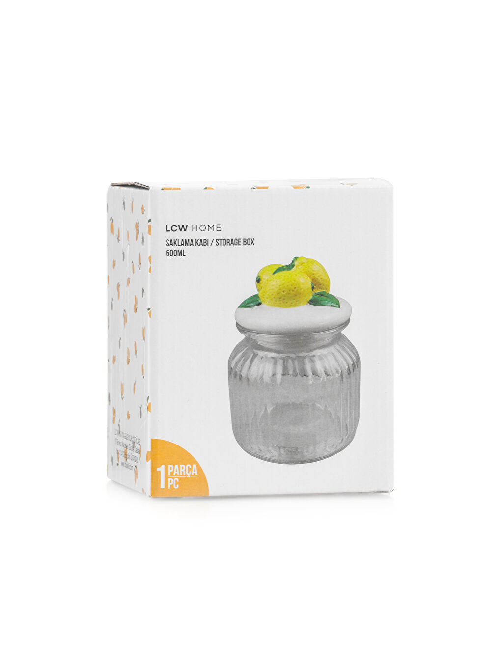 Limon Figürlü Cam Kavanoz 600 ml-3