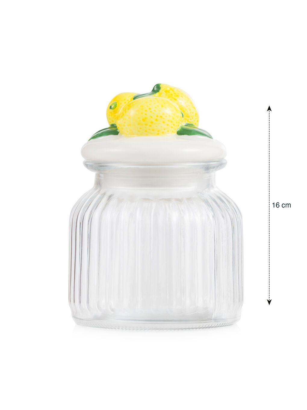 Limon Figürlü Cam Kavanoz 600 ml-4