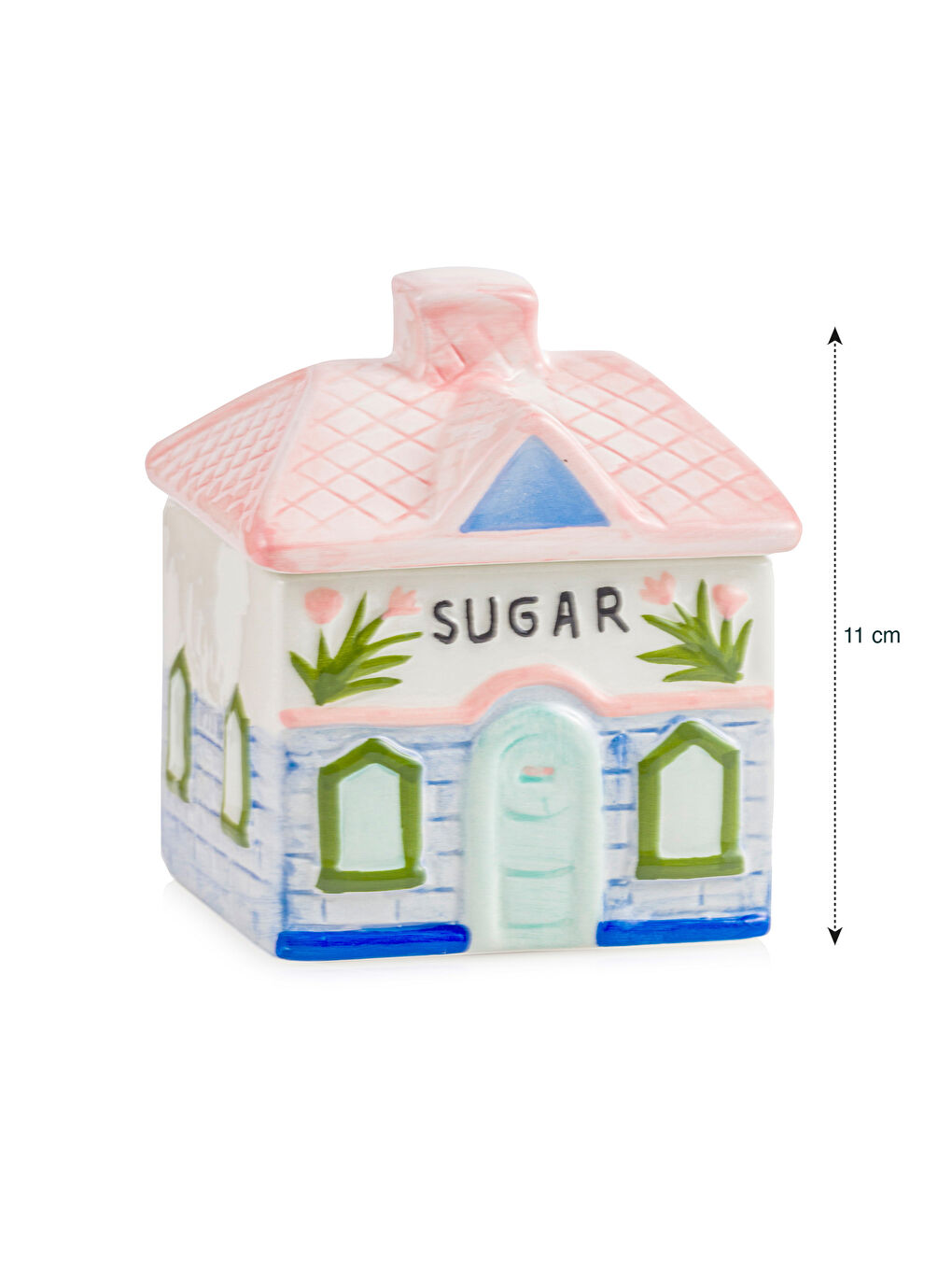 House Shaped Ceramic Storage Container 11 cm-4