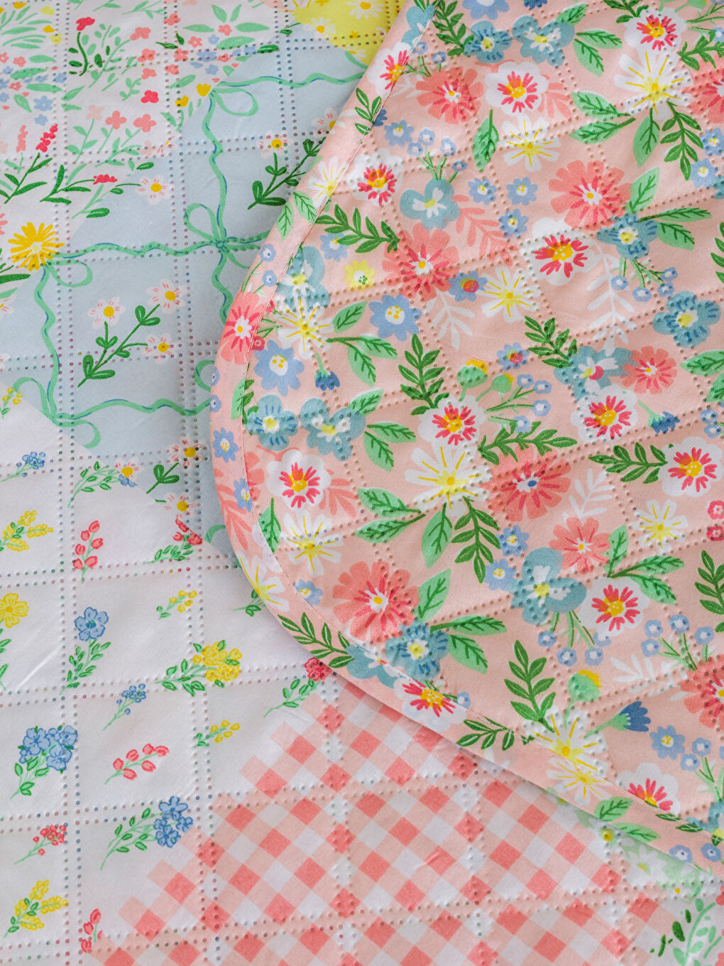 Floral Double Bedspread-3