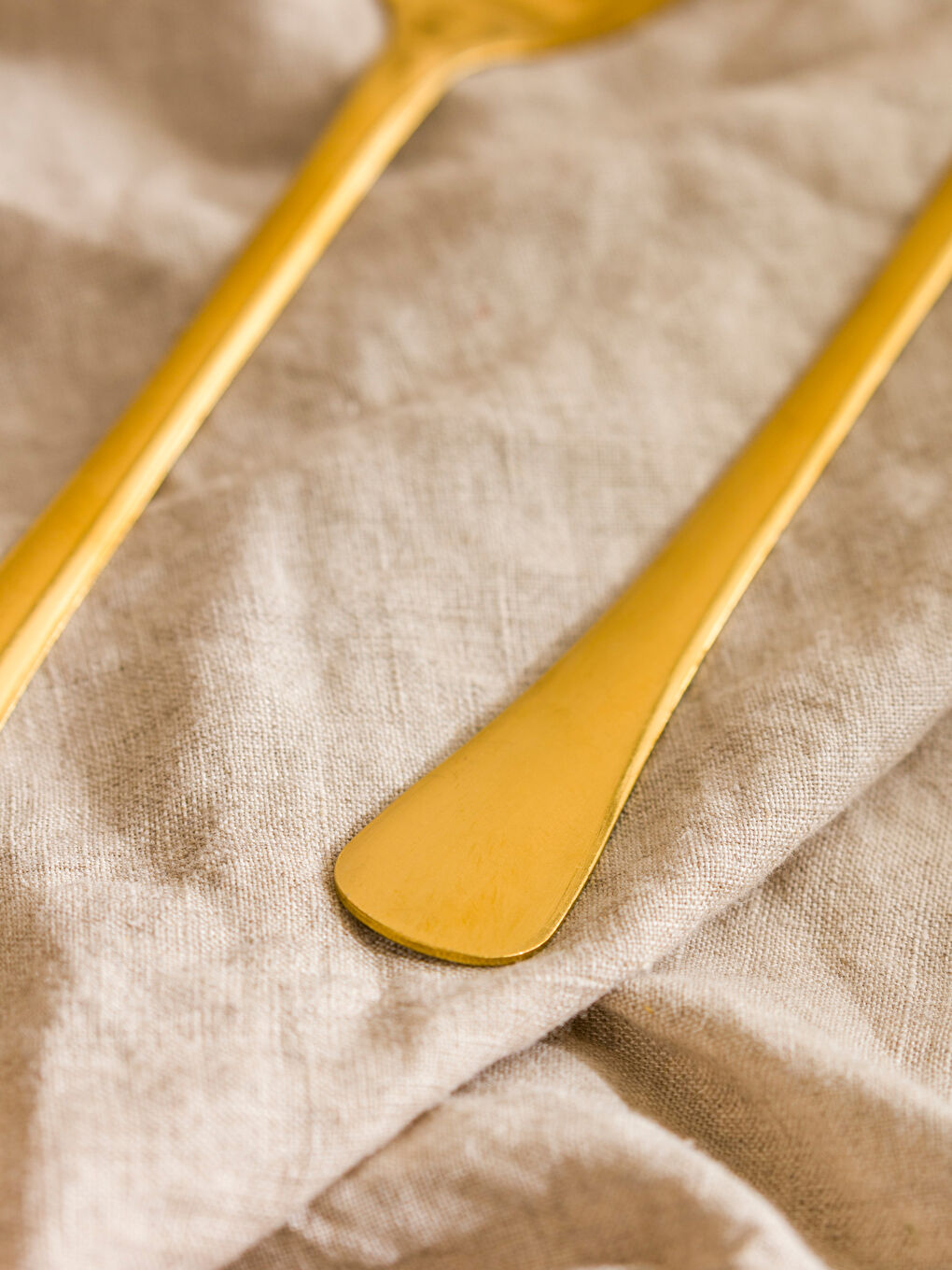 Metal Fork and Spoon Serving Set-1