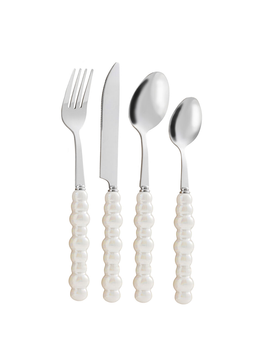 Siyah 4 Parça Çatal Kaşık Bıçak Seti-4