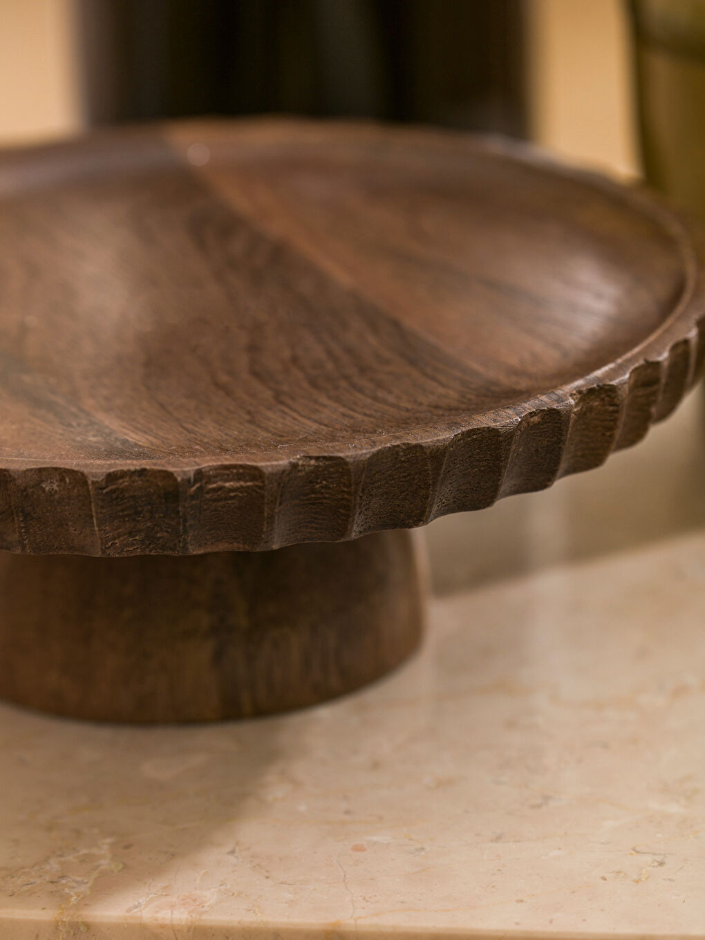 Karışık Dekoratif Ahşap Ayaklı Sunum Tabağı 20 cm
-2