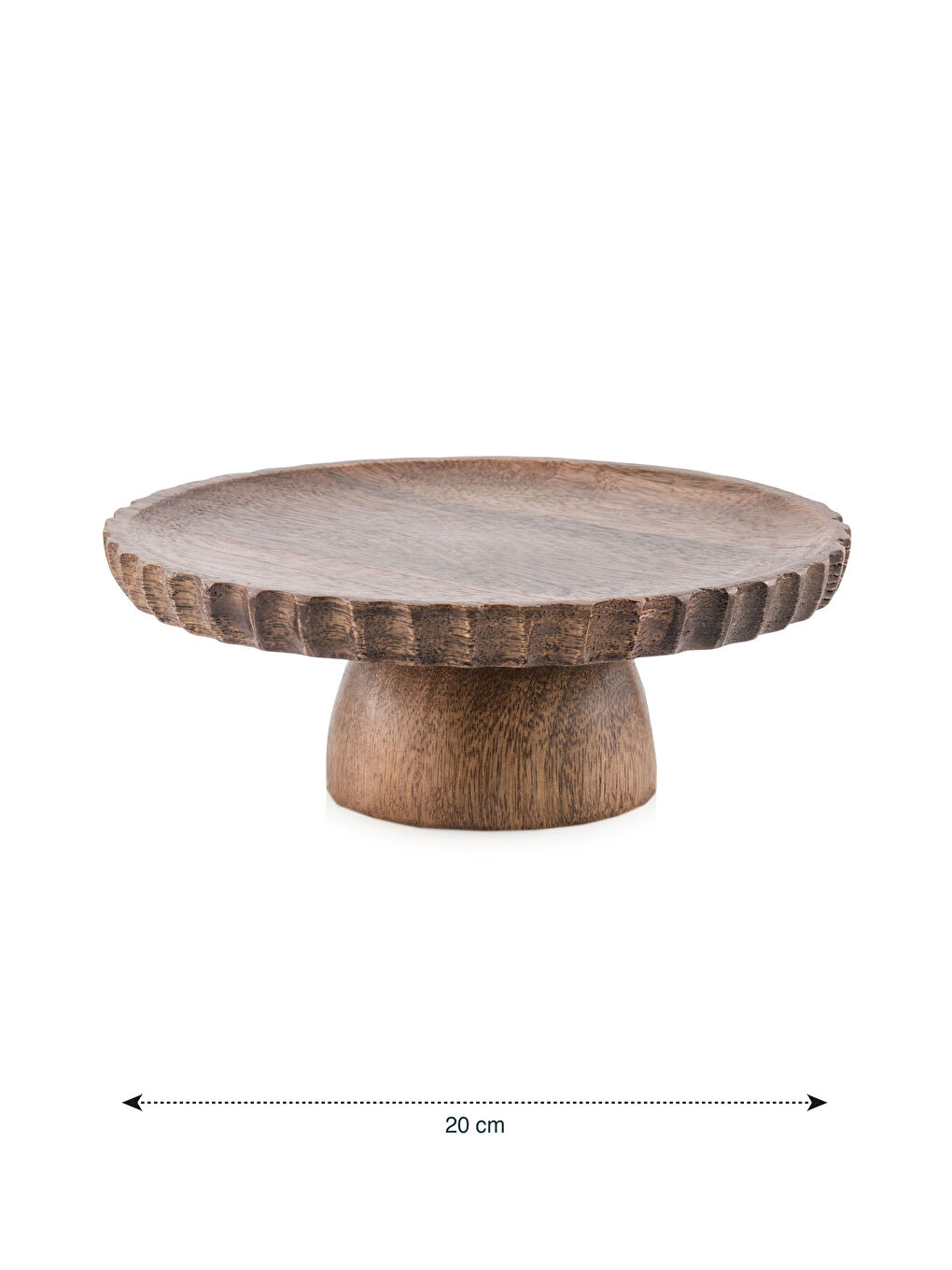 Karışık Dekoratif Ahşap Ayaklı Sunum Tabağı 20 cm
-3