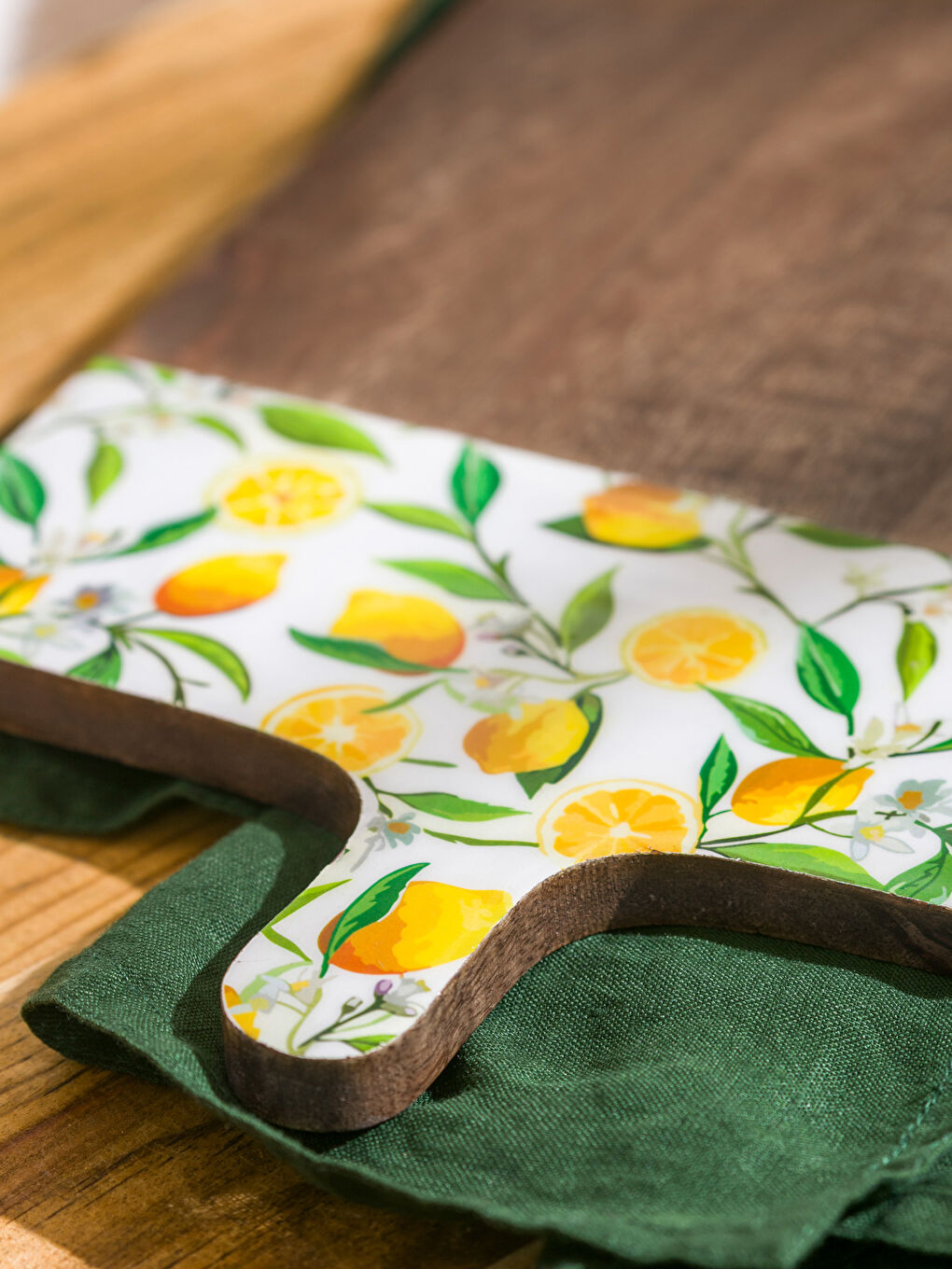 Деревянная разделочная доска 29 см-2