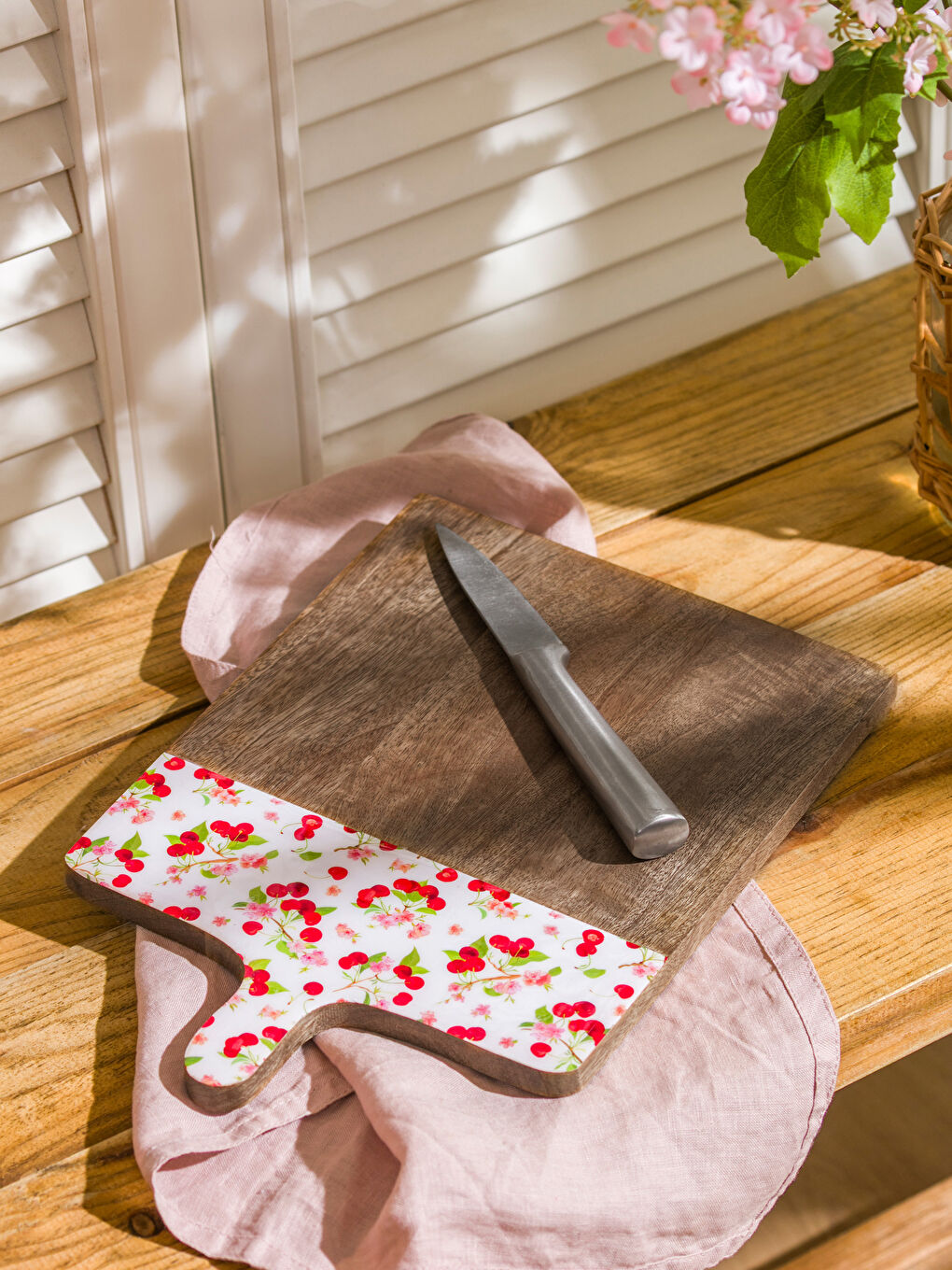 Karışık Kiraz Baskılı Kesme Tahtası