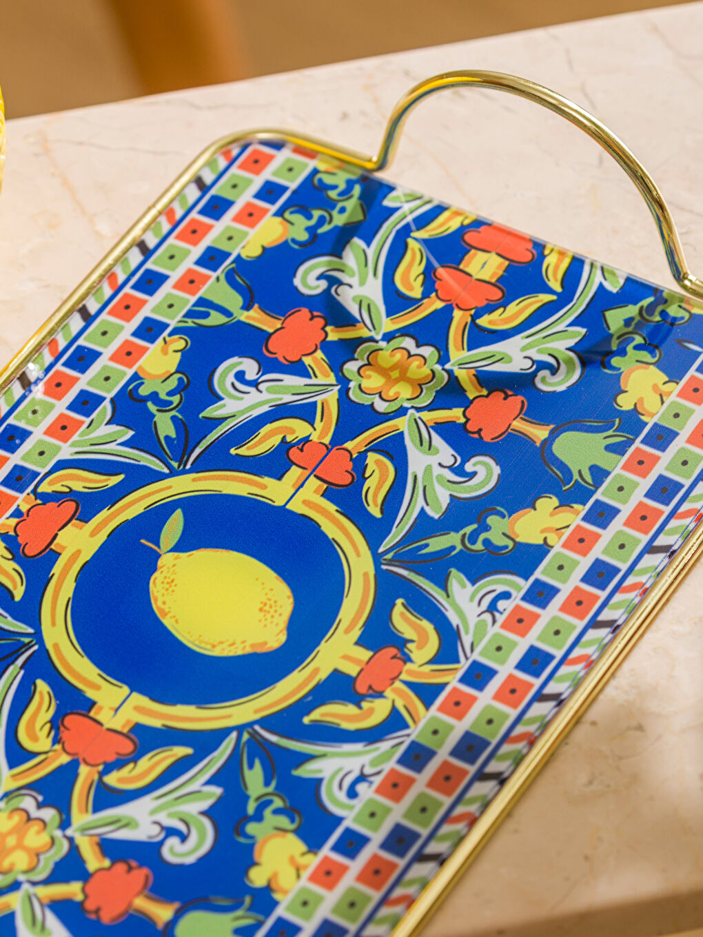 Металлический поднос 26 см-2