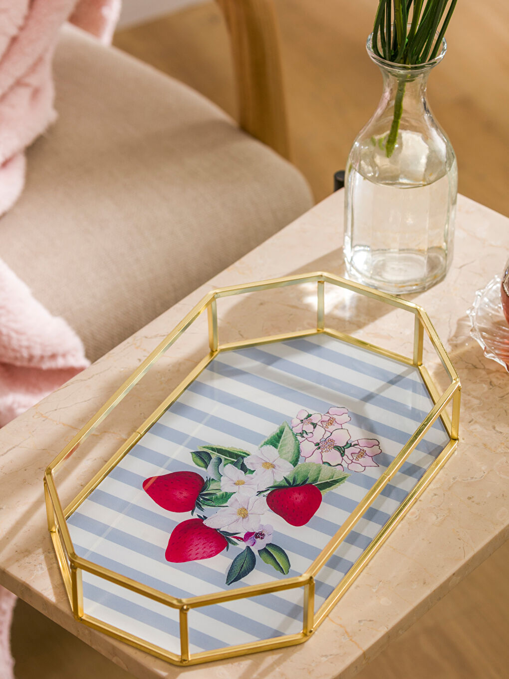 Metalni poslužavnik 26 cm-1