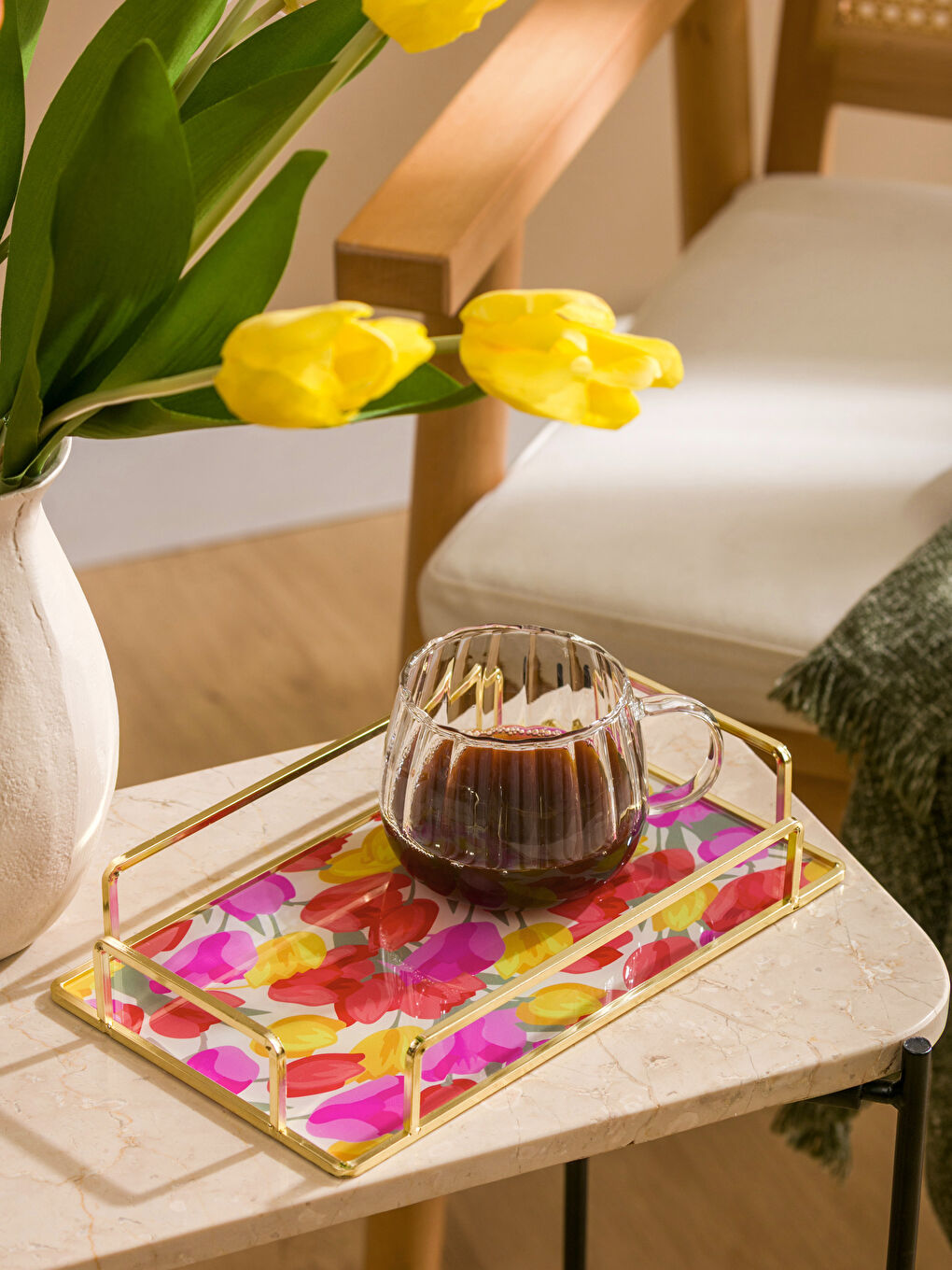 Разноцветный Декоративный поднос