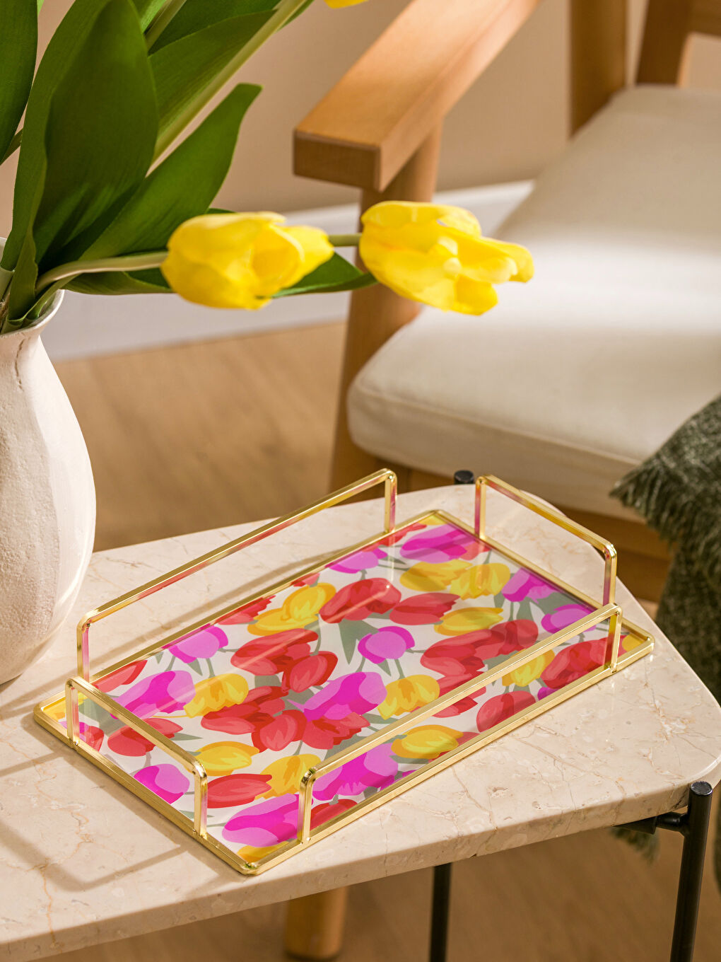 Разноцветный Декоративный поднос-1