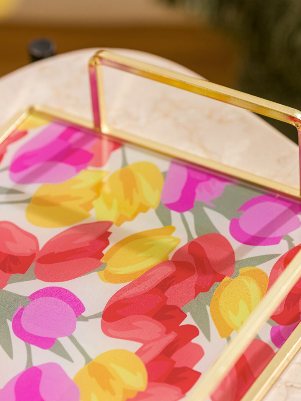 Разноцветный Декоративный поднос-2