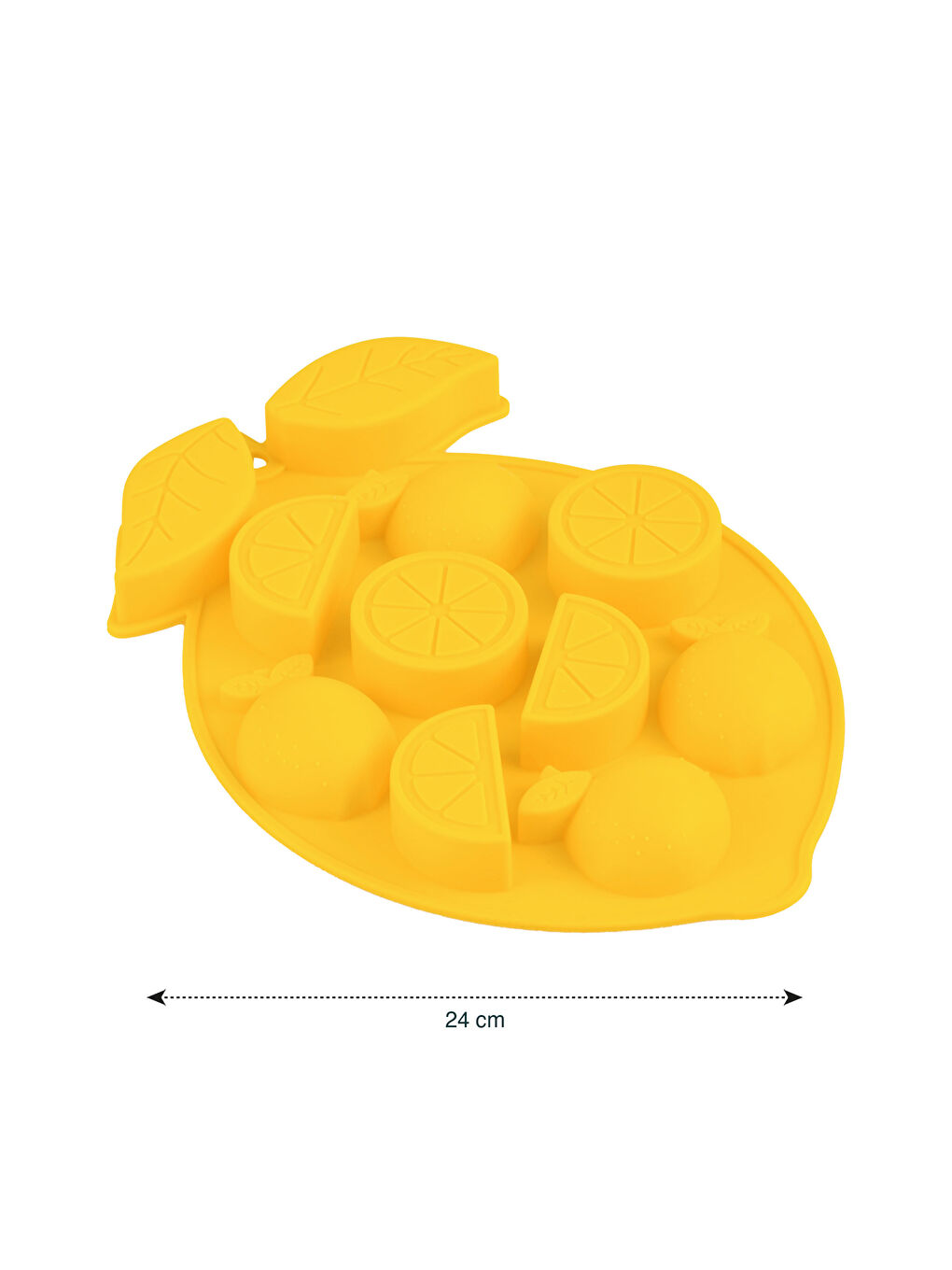 Silikonski kalup za led sa voćnim uzorkom, 24 cm-3