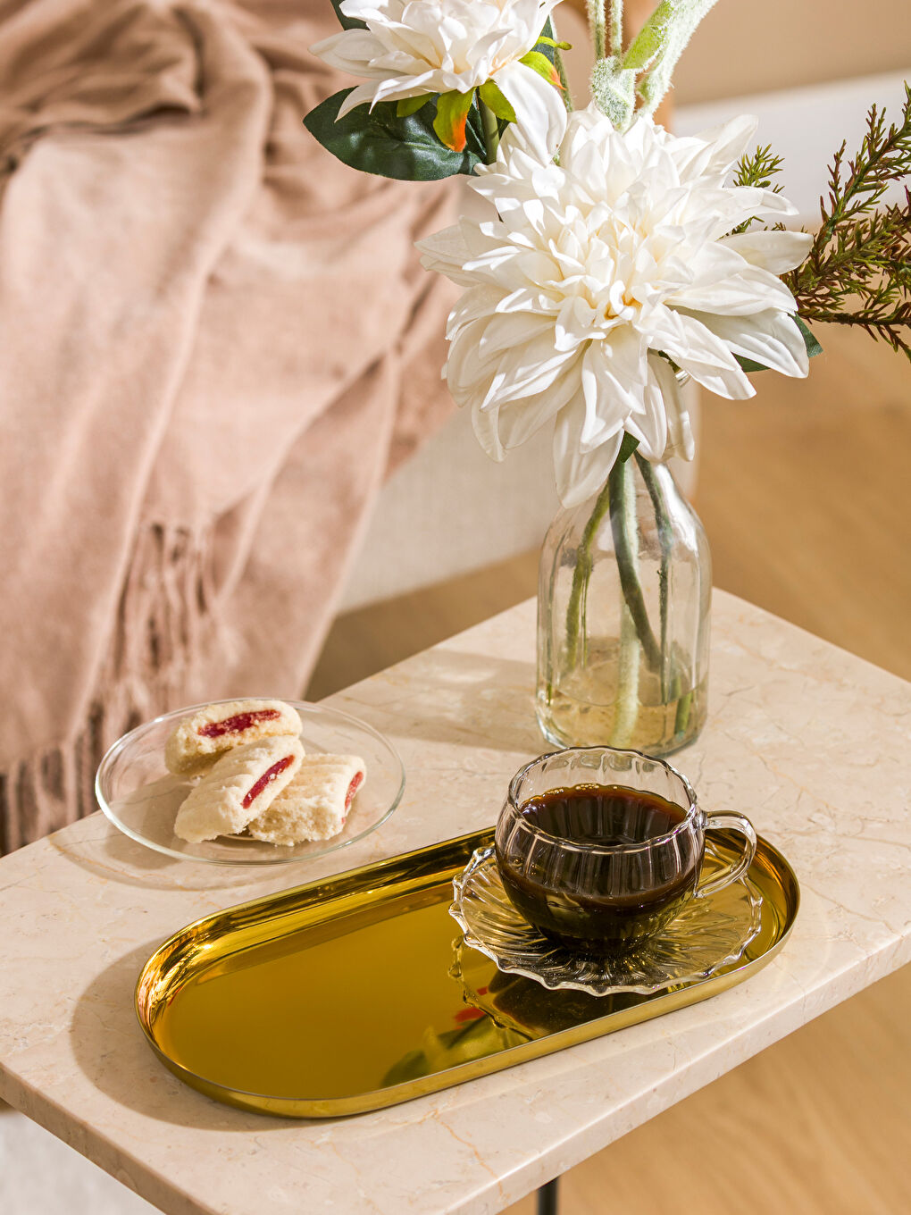 Decorative Metal Tray 25 cm