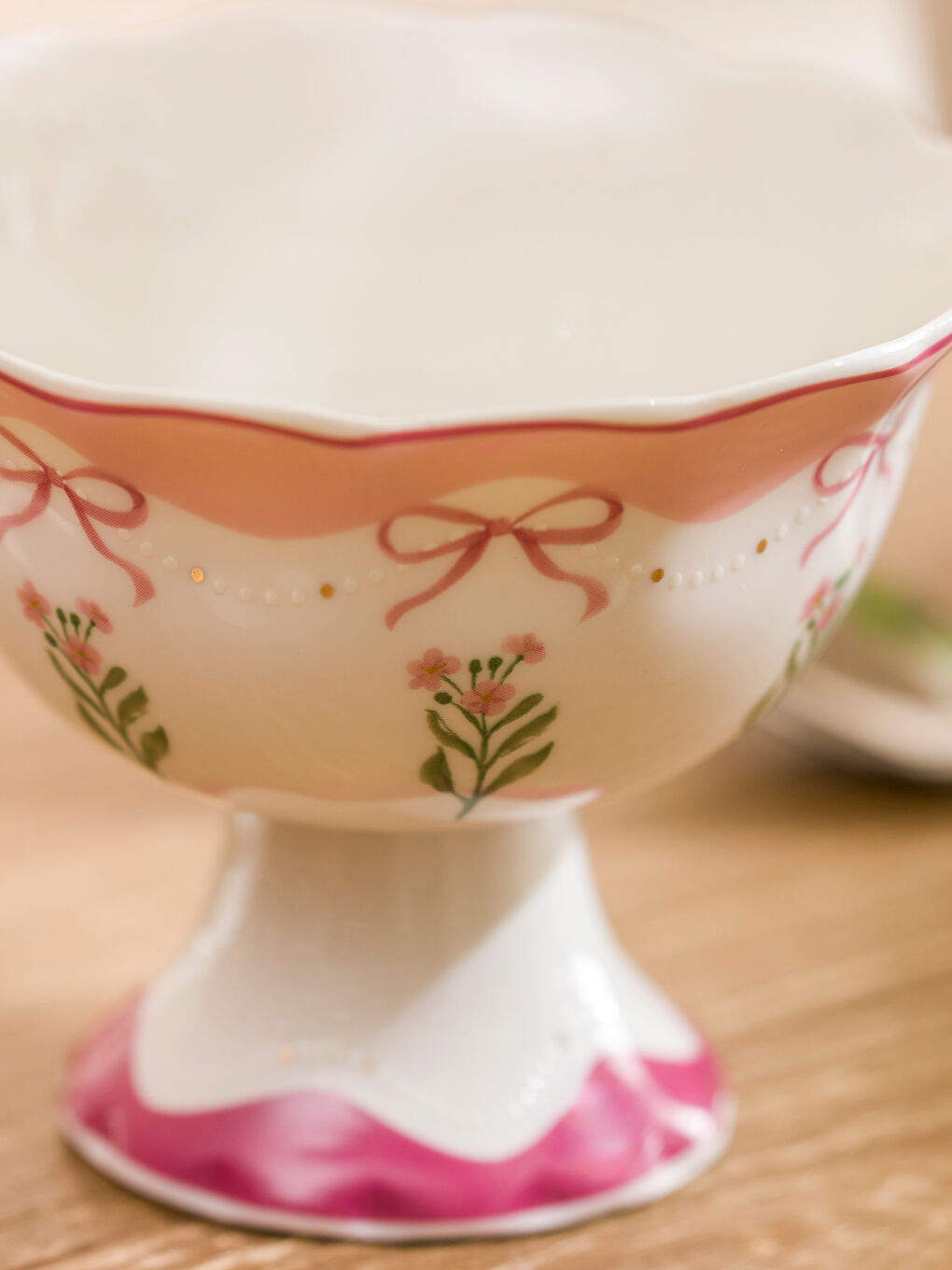 Karışık Fiyonk Baskılı Porselen Kase 11 cm-2